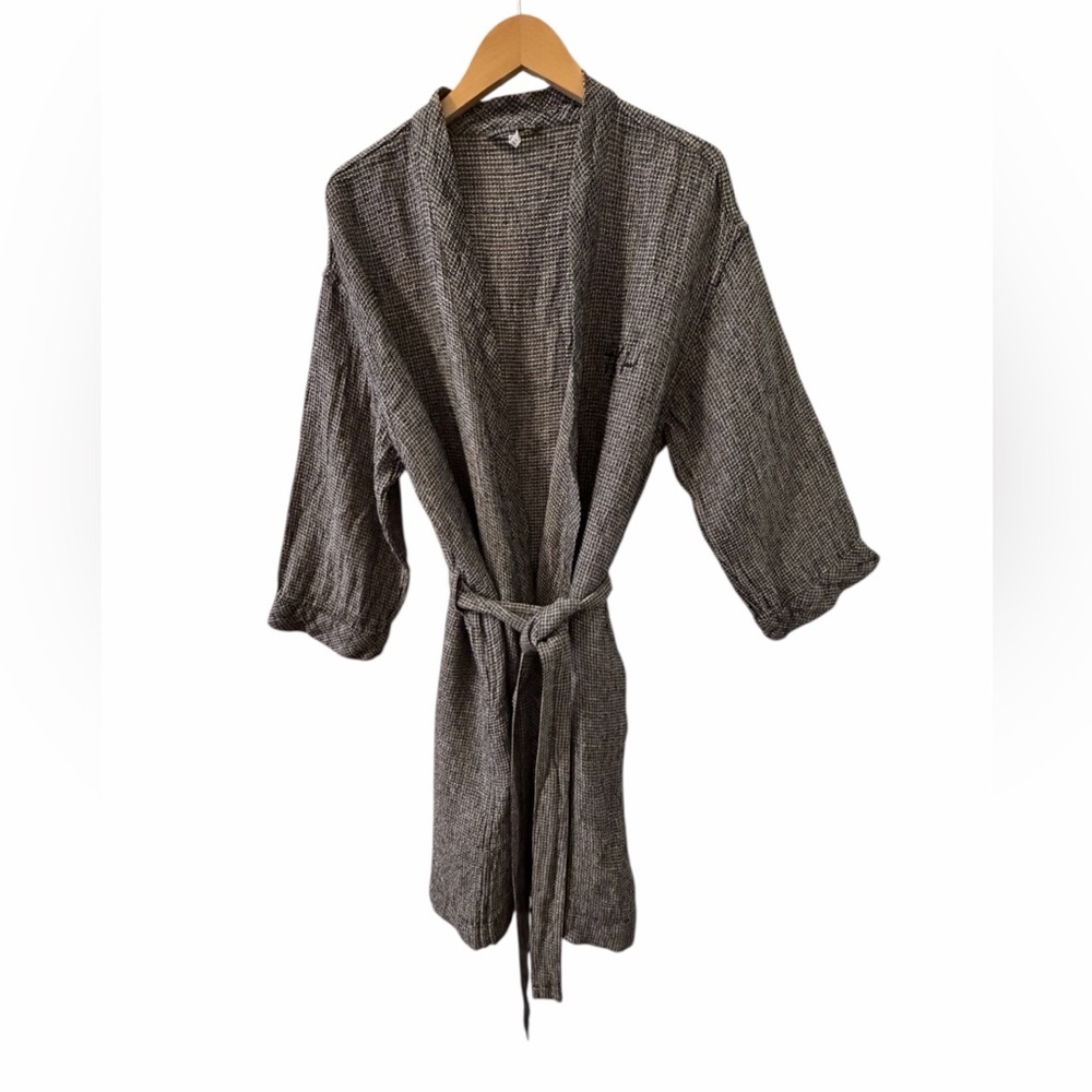 Pottery Barn Charcoal Belted Cape